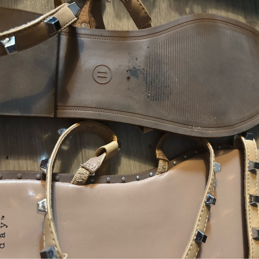 Studded Tan Sandals